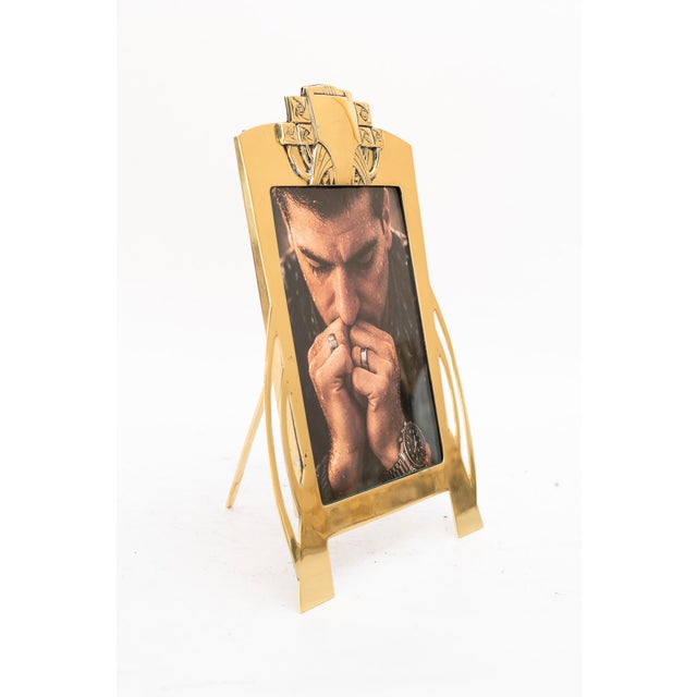 Art Nouveau Picture Frame with Glass, 1910s For Sale - Image 12 of 17