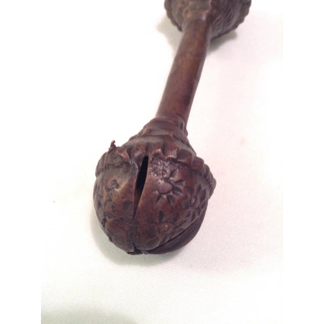 Vintage Brass Bell Rattle For Sale - Image 9 of 11