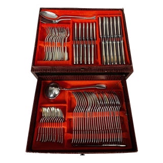 Vintage Cutlery from Cristofle, 1980s, Set of 76 For Sale
