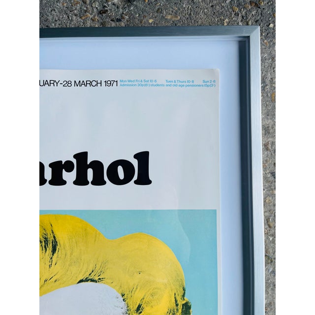 1970s Original Warhol Poster From Tate Modern Museum in London, Framed For Sale - Image 4 of 4