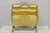 Vintage Italian Florentine Gold Giltwood Hollywood Regency Magazine Rack Stand. Circa Mid 20th Century. Measurements: 18"...