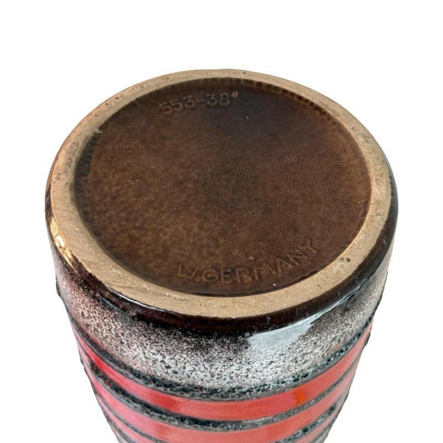 Large Pottery Model 660 Floor Vase from Bay Keramik, West Germany For Sale - Image 4 of 6
