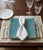 Large Handmade South African Ceramic Platter – Teal and Ochre Slip-Dot Floral Square Plate For Sale - Image 9 of 11