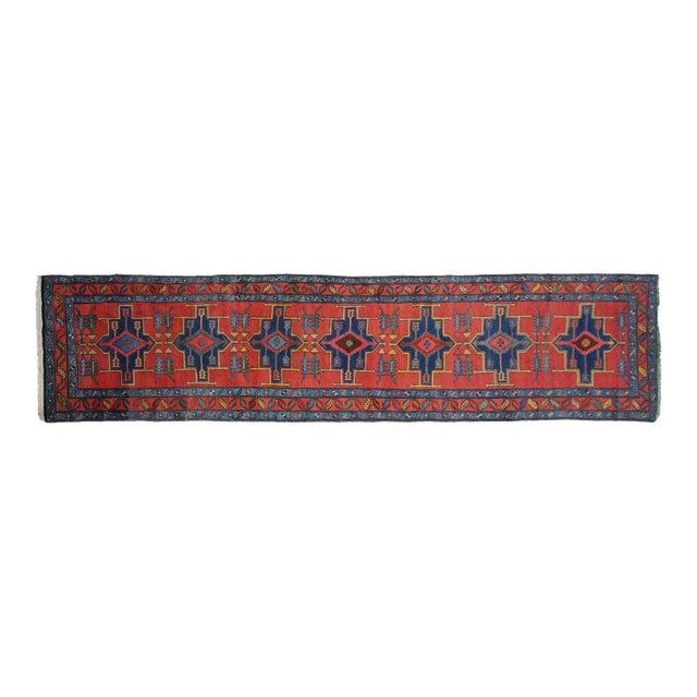 Antique Northwest Persian Rug Runner - 3'4" X 14'2" For Sale