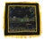 Vintage Mid-Century Black Velvet Irish Souvenir Pillow Covers - Pair (Galway Cathedral & Ashford Castle) For Sale - Image 4 of 5
