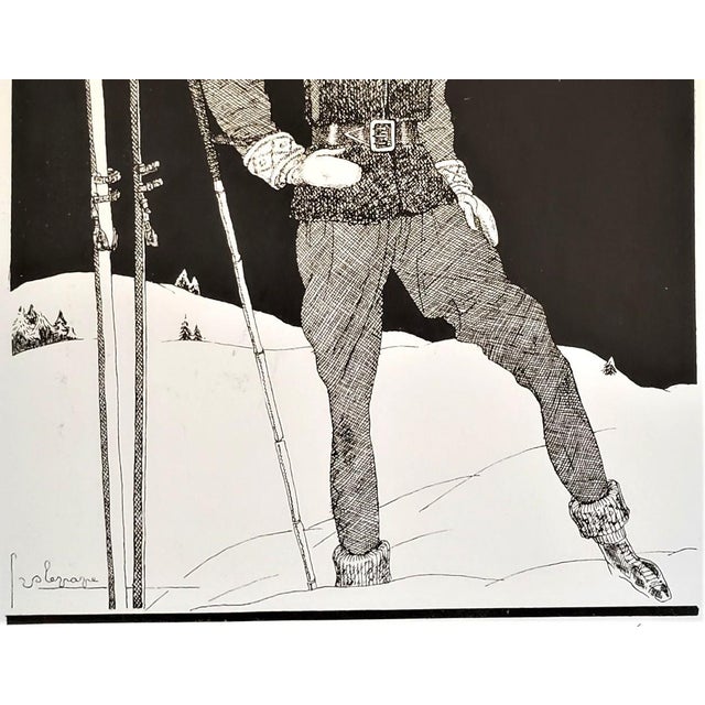 Contemporary 1928 French Art Deco Fashion Print, Matted For Sale - Image 3 of 4