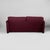 1970s Italian Modern Burgundy Fabric Maralunga Sofa by Vico Magistretti for Cassina, 1970s For Sale - Image 5 of 14