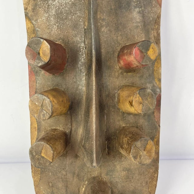 Early 20th Century Early 20th Century Grebo Mask with Tubular Eyes For Sale - Image 5 of 6