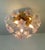 2020s Murano Style Flush Mount Light Pink Flower Ceiling Light Glass Chandelier For Sale - Image 5 of 14