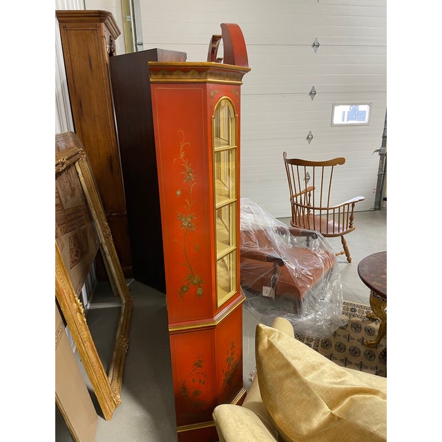 Red Mid 20th Century Red Lacquer Display Cabinet by Scalia, Schmieg, Kotzian For Sale - Image 8 of 18