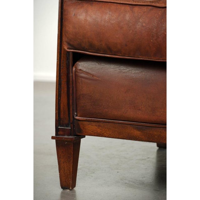 Vintage Art Deco Sheepskin Armchair For Sale - Image 12 of 14