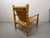 Beech Easy Chair with Sisal Rope Wickerwork, 1960s For Sale - Image 9 of 11