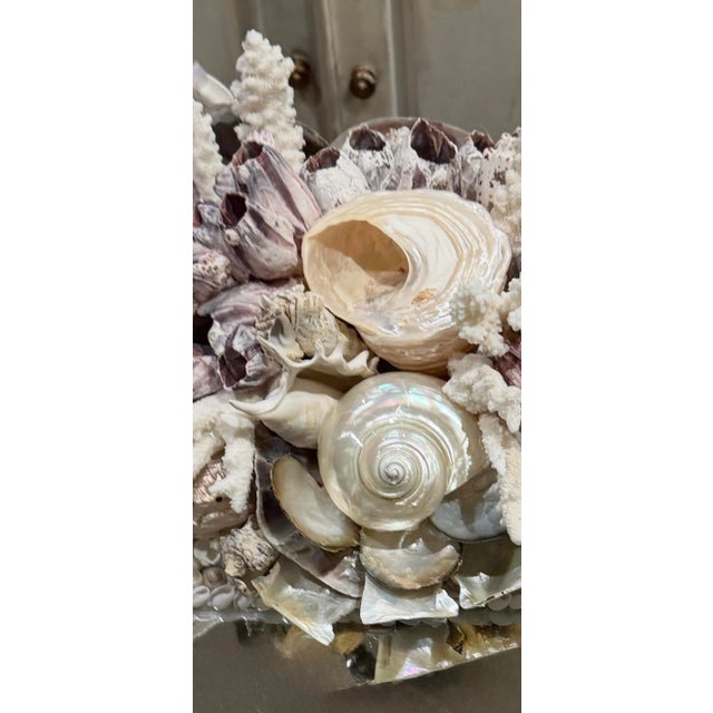 2020s Annalise Shell Decorated Mirror For Sale - Image 5 of 9
