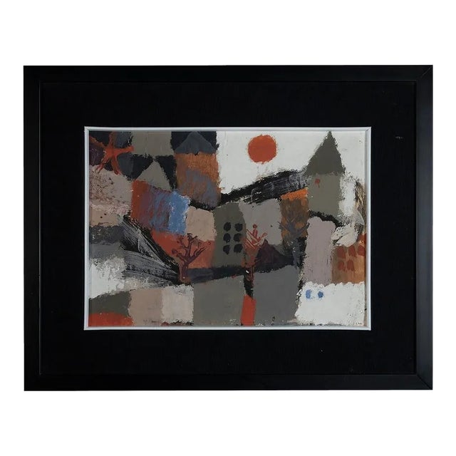 Sergio Barletta - Winter Landscape - Watercolor and Tempera - 1970s For Sale