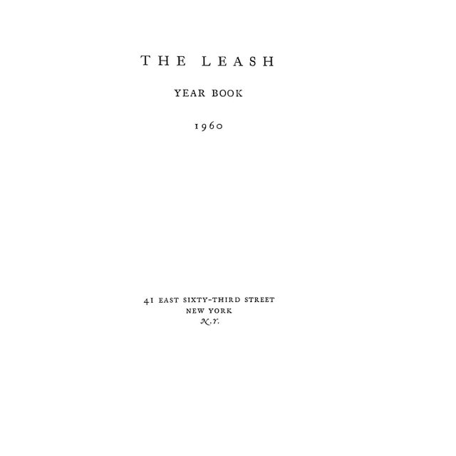 [63] pp. Privately Printed 1960 7 5/8" x 5 3/8" Two hundred and fifty copies of this yearbook have been printed 41 East...