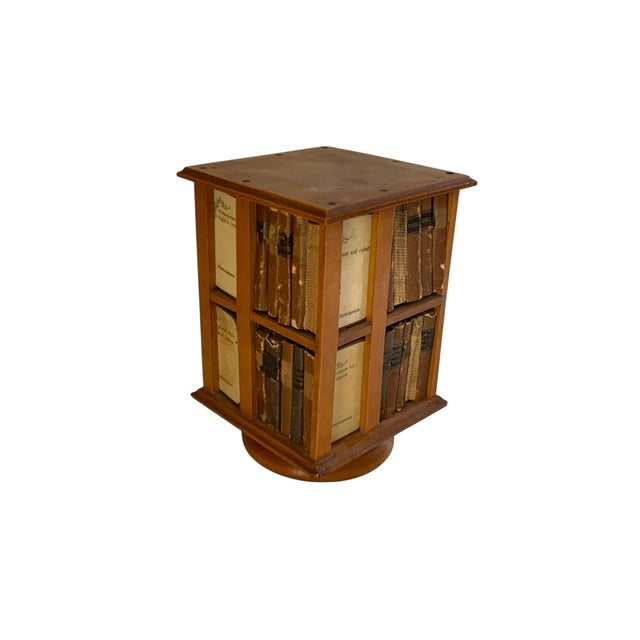 Antique 1904 David Bryce Ellen Terry Miniature Shakespeare Complete 40 Vol Set Revolving Stand For Sale In Palm Springs - Image 6 of 9