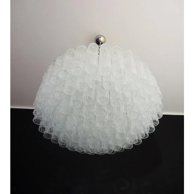 Mid-Century Modern Large Murano Glass Chandelier, 1990s For Sale - Image 3 of 12