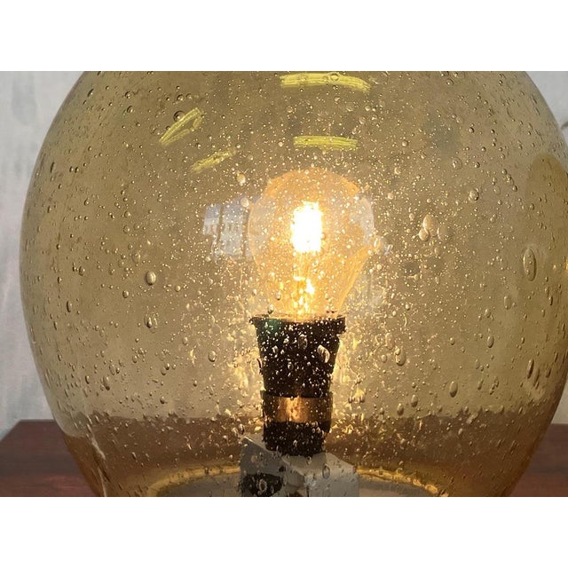 Mid-Century Modern Artglass Table Lamps, 1980s, Set of 2 For Sale - Image 6 of 8