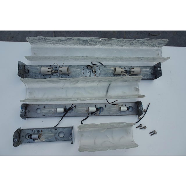 Large Wall Lamps in Glass from RZB Leuchten, 1970s, Set of 3 For Sale - Image 12 of 15