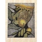 Abstract Ruth Leaf Vintage Woodcut Proof "Botanical Study" Unsigned Studio Print For Sale - Image 3 of 3
