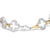 Experience the refined allure of this .925 two-tone sterling silver tennis bracelet, where craftsmanship meets a modern...