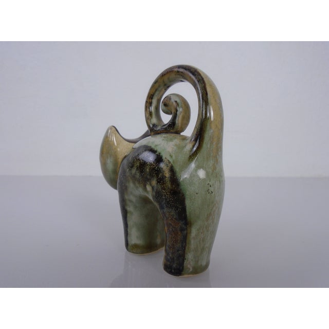 Danish Studio Ceramic Cat by Joseph Simon for Soholm Stentoj, 1960s For Sale - Image 14 of 16