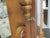 Beautiful Vintage Wood Ansonia Reproduction Tear Drop Clock 8 Day Wind Painted Glass on Door Works For Sale - Image 15 of 15