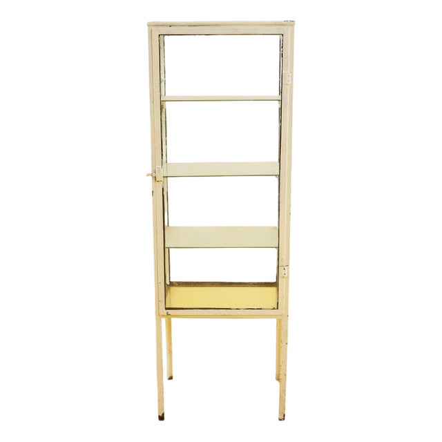 Vintage Medical Office Display Cabinet For Sale