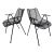 Russell Woodard Sculptura Petite Arm Chairs, a Pair For Sale