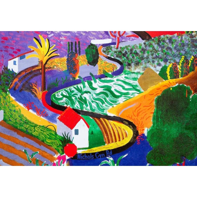 Nichols Canyon Poster after David Hockney For Sale - Image 4 of 5