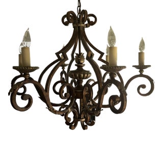 1990s Fine Art Lamps Stile Bellagio 6 Light Chandelier For Sale