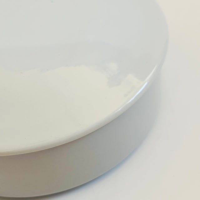 Late 20th Century Vintage White Ceramic Box, Made in Japan For Sale - Image 5 of 8