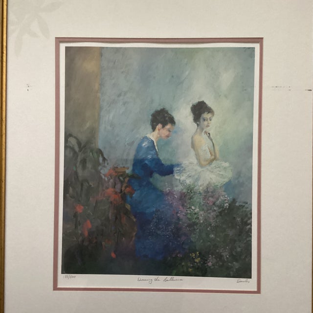The Original Limited Edition Lithograph "Dressing the Ballerina" by Joseph Dawley is a stunning print capturing the...