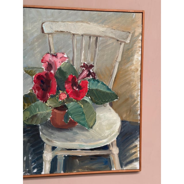 Aina Engström, Gloxinian, 1973, Oil on Canvas, Framed For Sale - Image 14 of 18