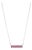 2.81 Ct Double Row Ruby Bar Necklace Pendant in Sterling Silver - Caratandher For Sale