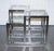 Art Deco Style Glass and Polished Stainless Steel Side Tables from Casa Padrino, Set of 2 For Sale - Image 5 of 16
