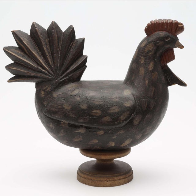 Swedish Folk Wooden Chicken Money Box & Egg Layer, 1920s, Set of 2 For Sale - Image 12 of 18