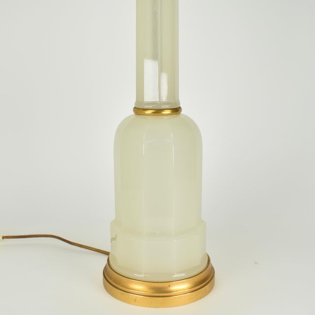 1950s Opaline Table Lamp by Cenedese Murano For Sale - Image 14 of 17