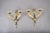 Gilt Bronze Double-Arm Wall Sconces with Frosted Glass Shades, 1950s, Set of 2 For Sale - Image 13 of 18