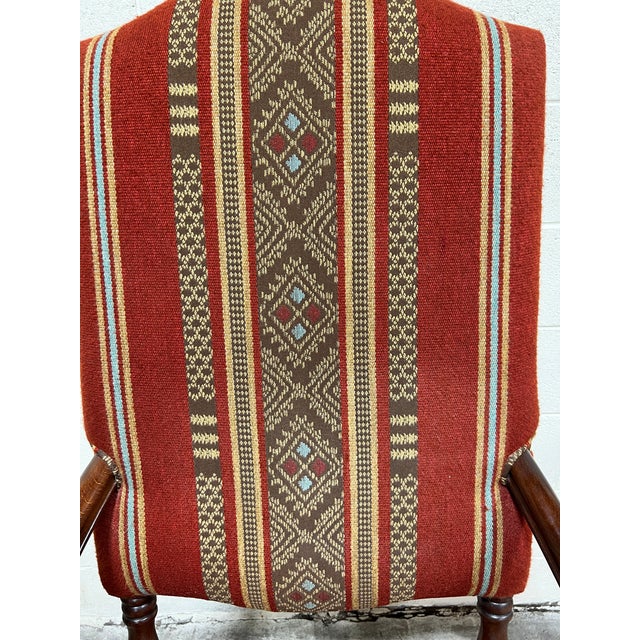 1960s Vintage Open Arm English Chair For Sale - Image 5 of 11