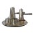 Mid 20th Century Peruvian Modernistic Sterling Silver Coffee Service Set - 5 pcs For Sale