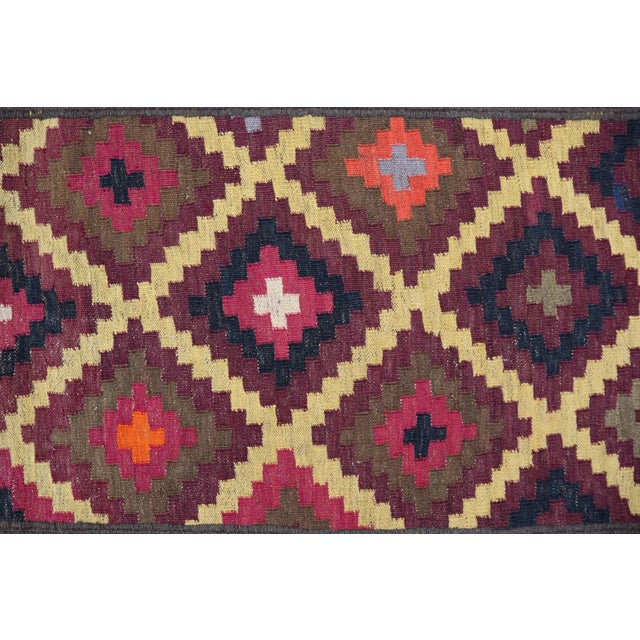 This is an Old Afghan Handmade tribal Kilim rug. This Afghani Vintage Rug was hand-knotted by Afghani Women in the Andkhoy...