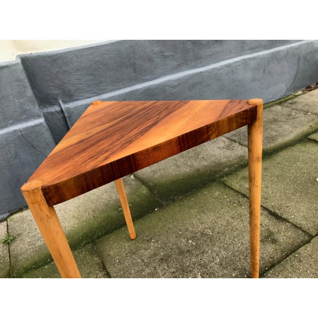 Danish Modern Walnut & Oak Side Table by Edmund Jørgensen, 1960s For Sale - Image 4 of 8