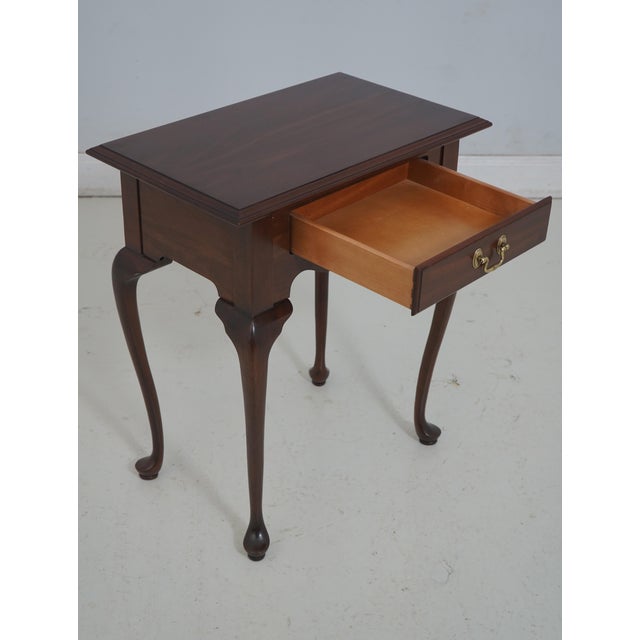 Traditional Ethan Allen Georgian Court Cherry 1 Drawer End Table For Sale - Image 3 of 12