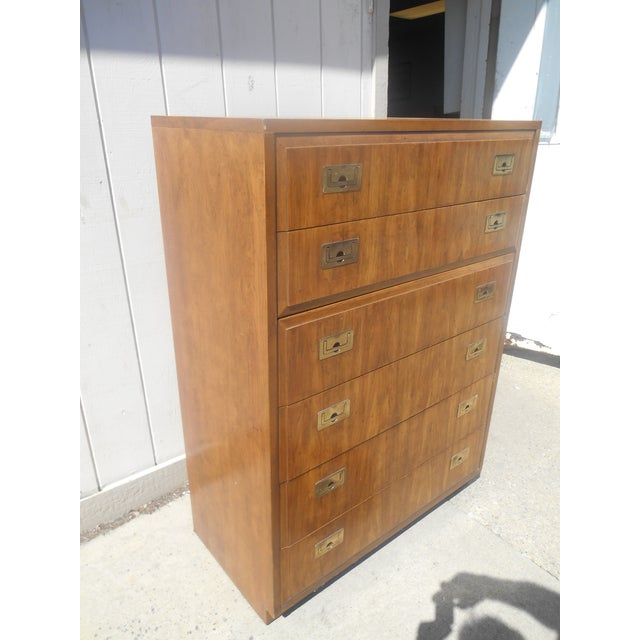 1970s Vintage Thomasville Six Drawer Gentleman's Chest of Drawers