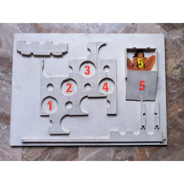 1970s Alberto Squarcia, Liberazione No. 5, 1970s, Wood Collage For Sale - Image 5 of 5