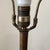 Vintage Frederick Cooper Ceramic Ginger Jar Table Lamp Hand-Pained Floral Motif, Pleated Fabric Shade on Wood Base For Sale - Image 11 of 12