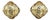 Vintage Ciner Gold Tone Clip on Earrings For Sale