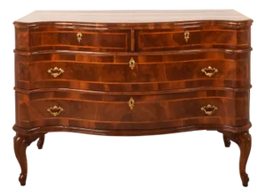 Antique Venetian Commode in Walnut, 18th Century