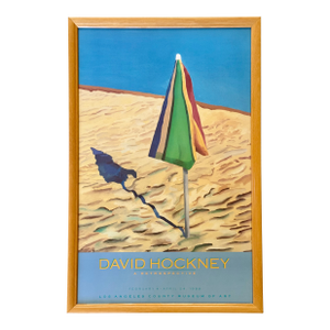 1988 David Hockney Exhibition Poster, Framed